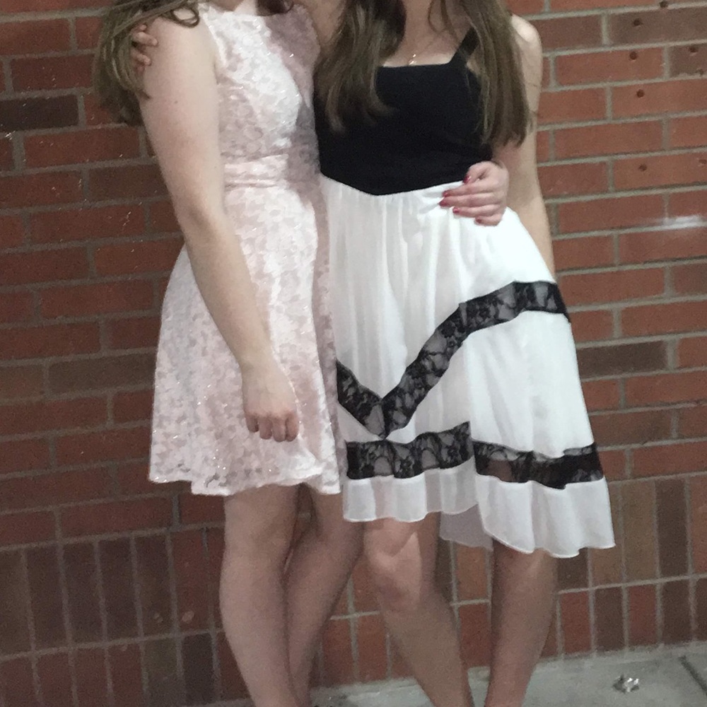 homecoming dress (left)
